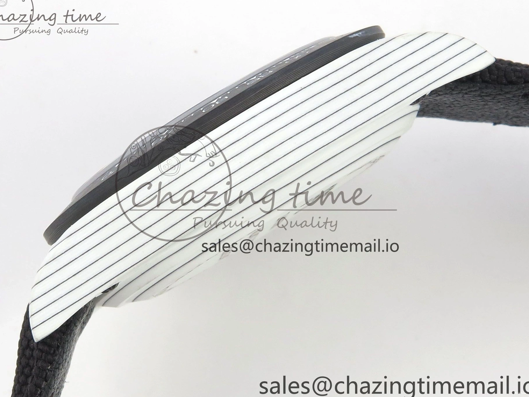 MiroTime 0227 Daytona DIW Carbon Case and Bezel DIWF Edition Grey White Dial on Black Nylon Strap A AllSeason 72